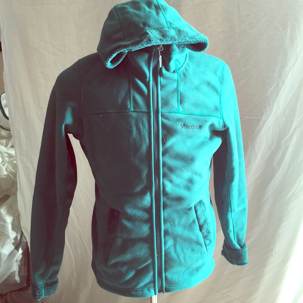 Green lines Marmot jacket