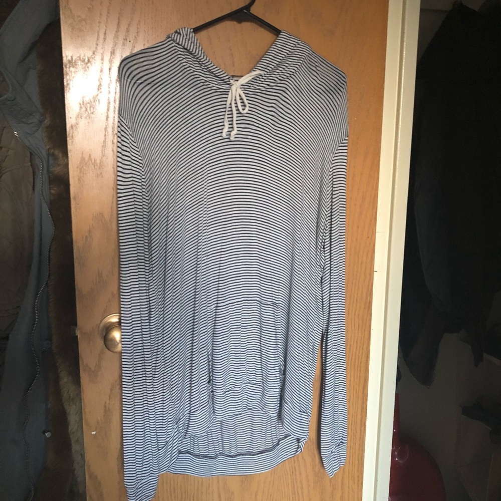 Brandy Melville Striped Sweatshirt Hoodie
