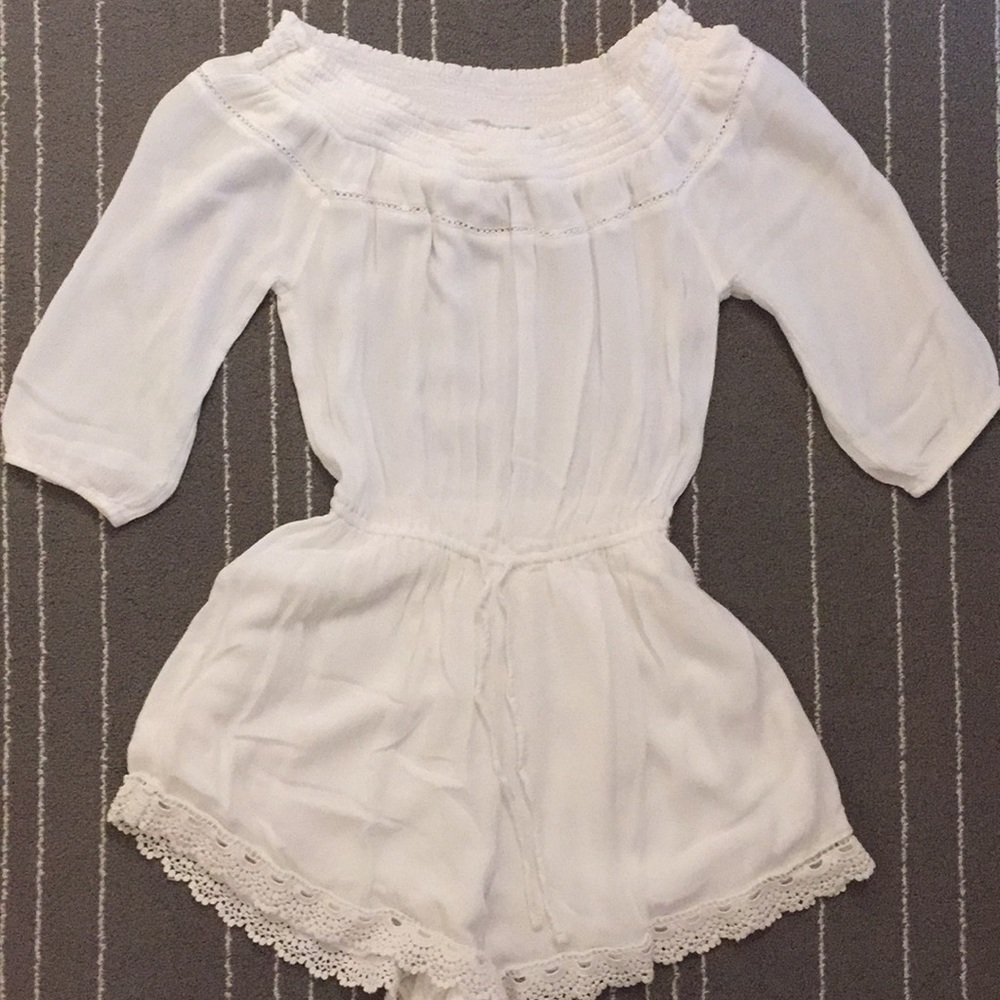 White Lace Romper