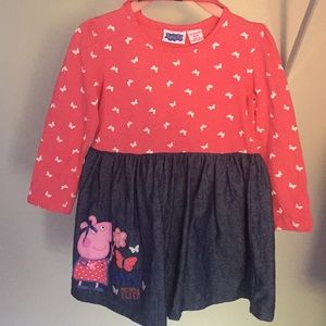 Peppa Pig Dress with matching headband