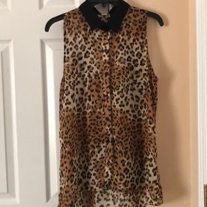 Leopard print blouse