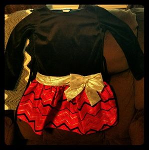 Beautiful little girls Christmas dress