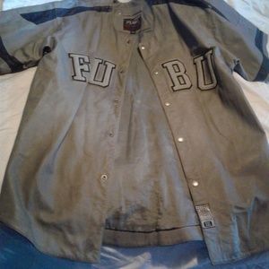FUBU XL MENS LEATHER COAT