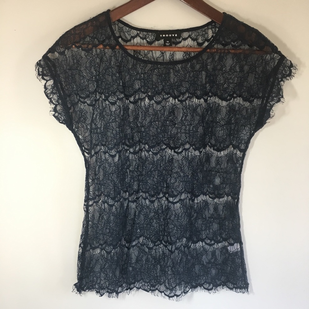 Trouve Lace T-shirt