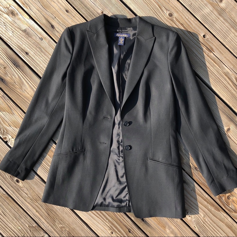 Brooks Brothers Two Button Stretch Wool Blazer