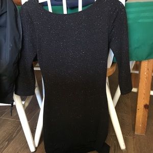 Black sequin dress