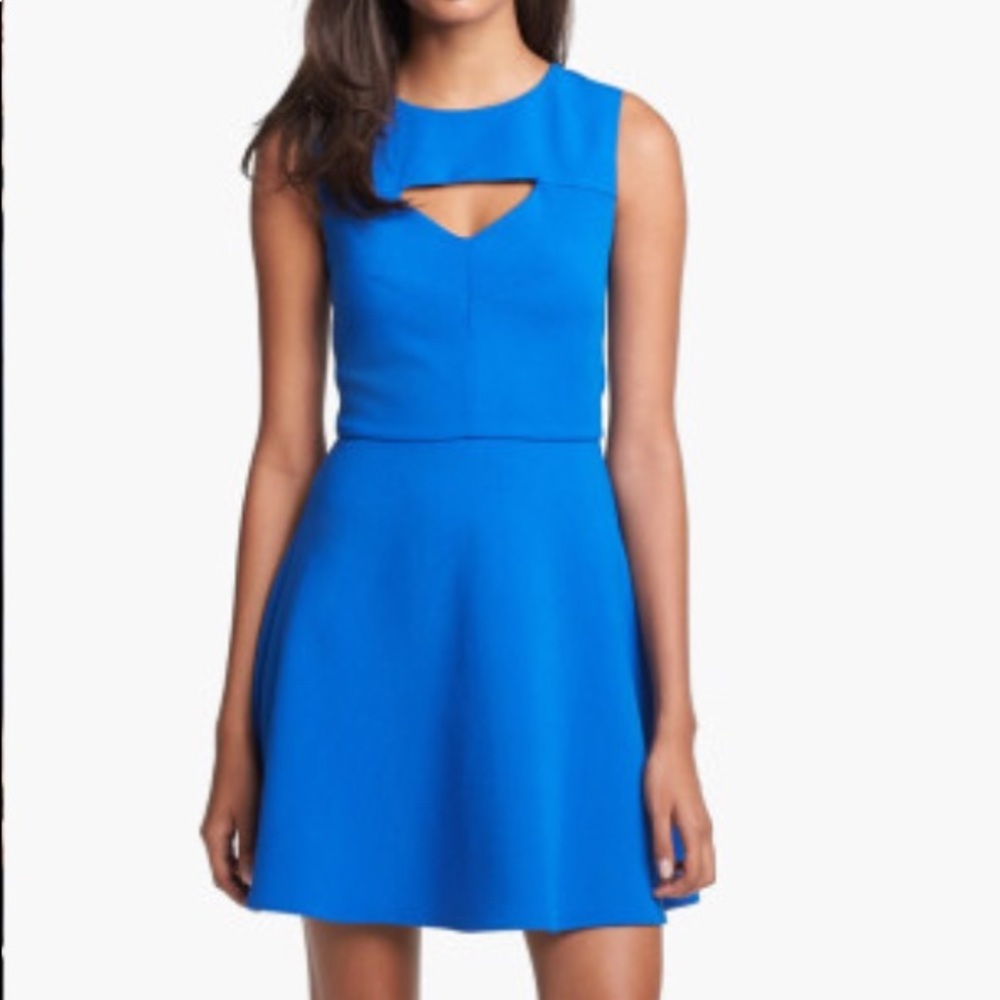 French Connection Royal Blue Cutout Dress