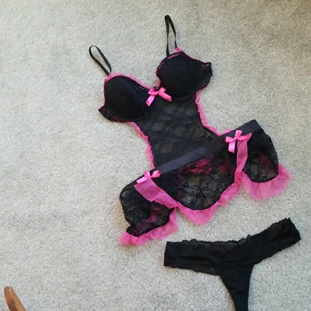 Lingerie  Monokini floral lace