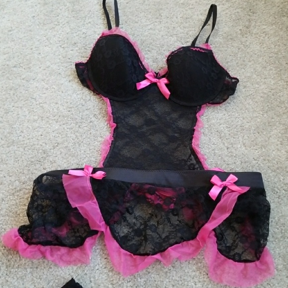 Lingerie Monokini floral lace - Picture 2 of 7