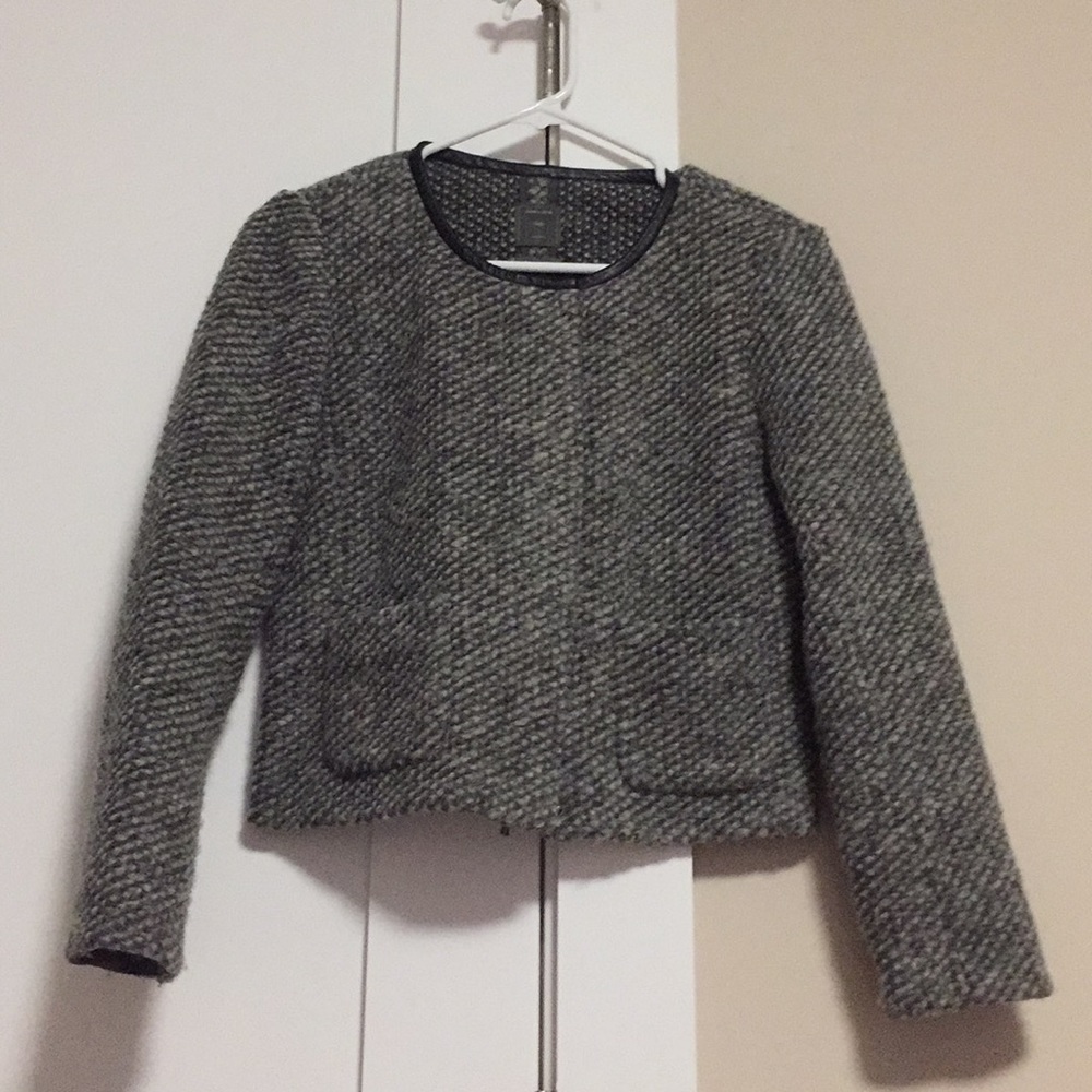 Gap Grey Boucle Jacket 2P