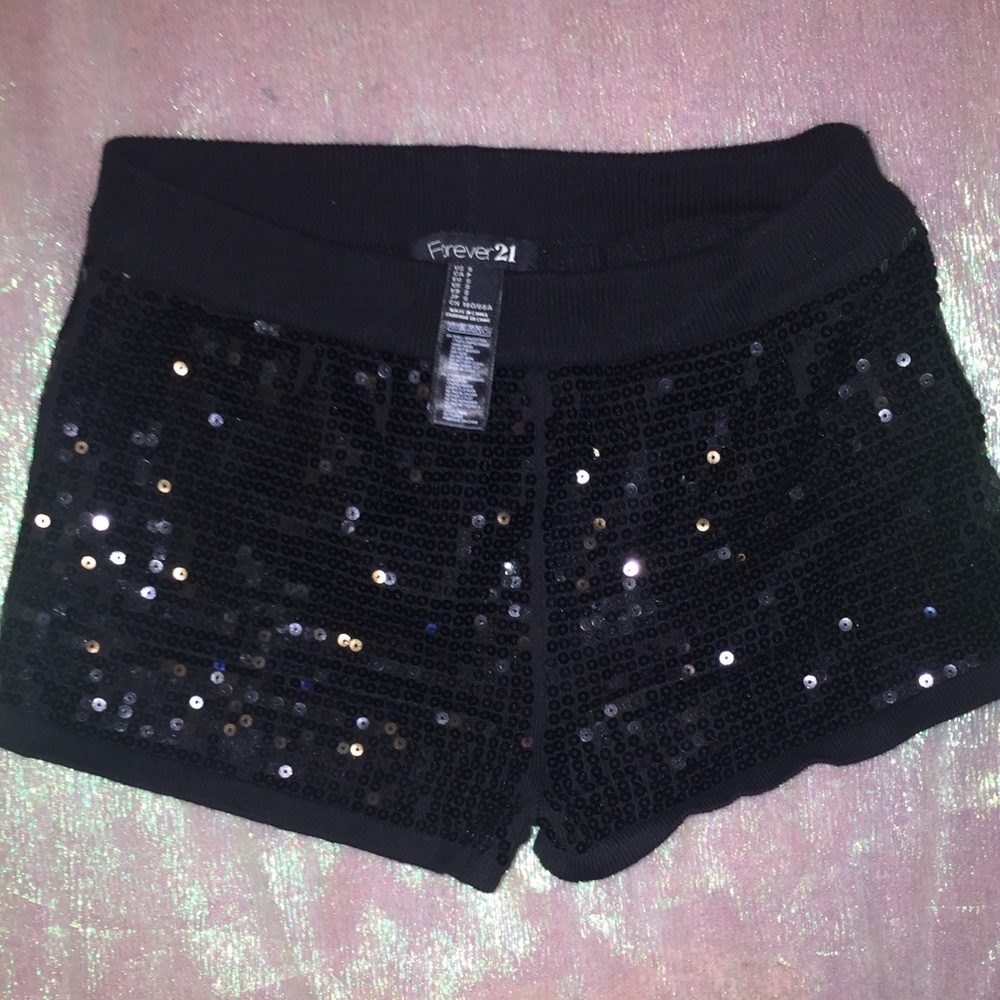 Rave Sequin Stretch Shorts