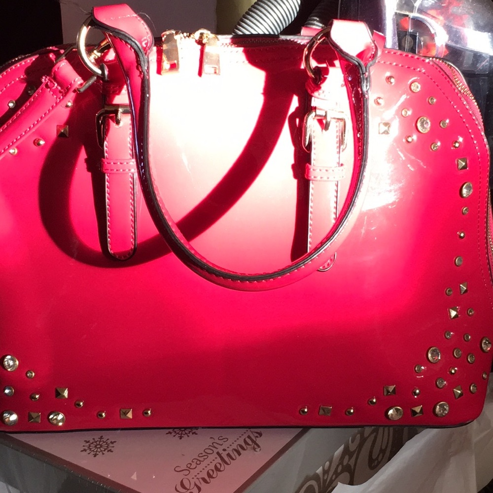 Hot Pink Studded bag