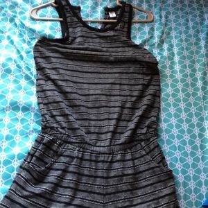 Black and Grey romper with pockets