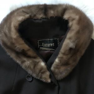 Vintage Lazarus Coat with Mink Collar
