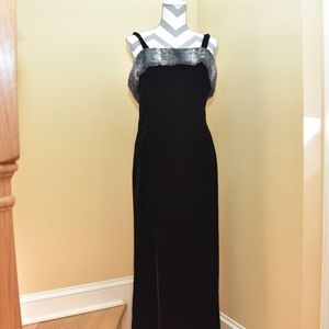 1960 VINTAGE COUTURE VELVET DRESS