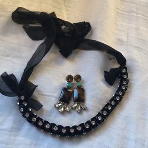 J Crew necklace and earrings