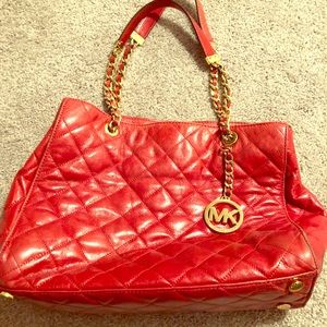 Michael Kors red hand bag!