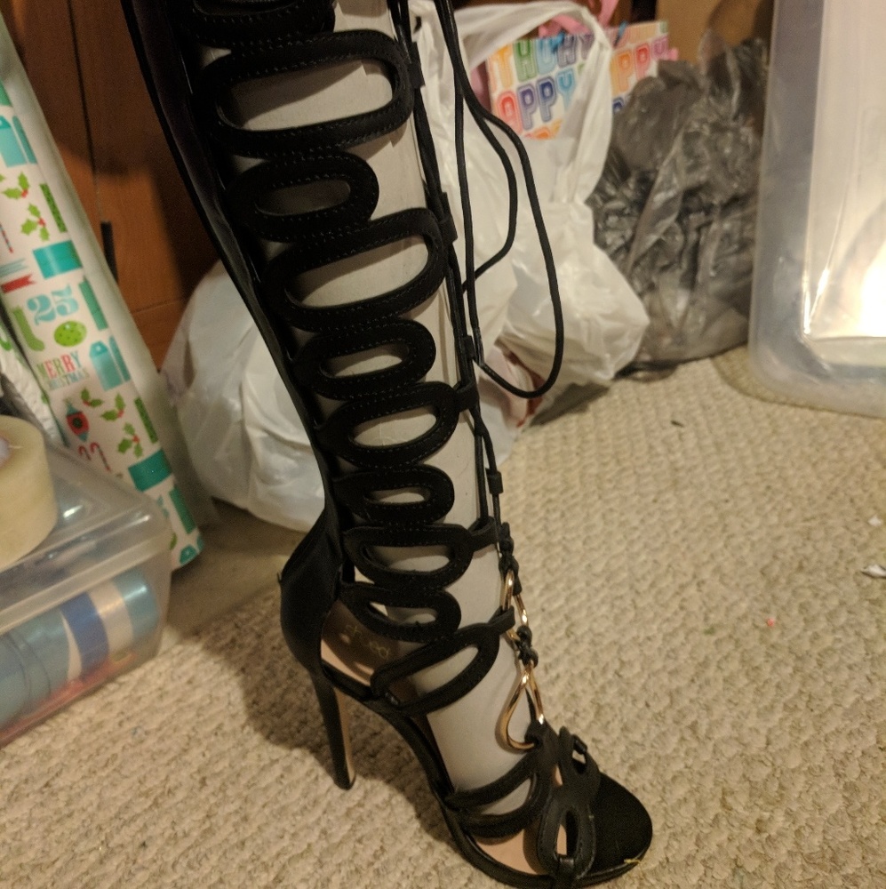 Knee high heels size 5.5