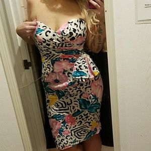 Beautiful strapless cocktail dress