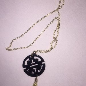 Black Zenzii tassel necklace