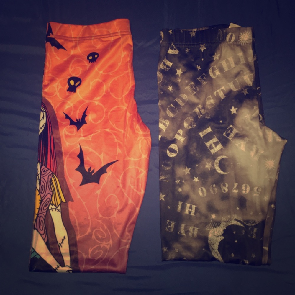 Ouija and Nightmare Before Christmas leggings