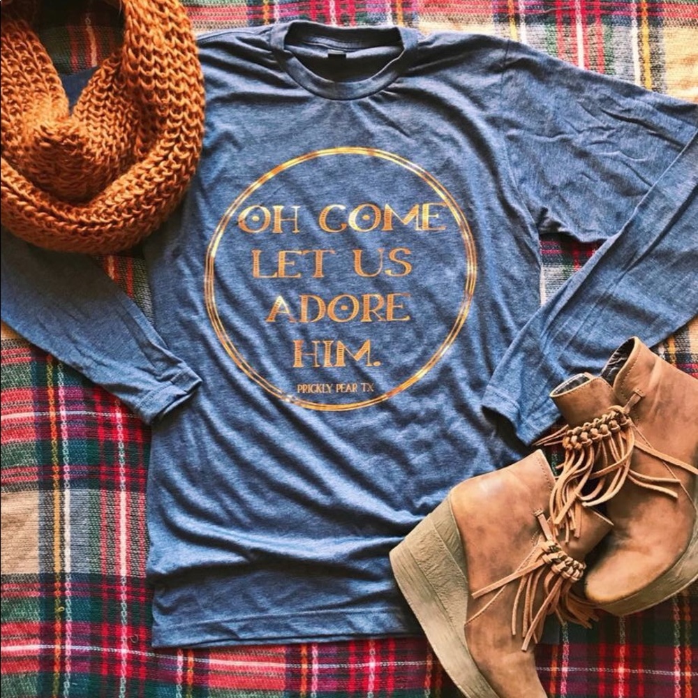Adore Him Christmas tee!