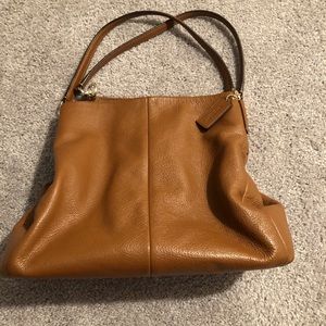 Tan Coach bag