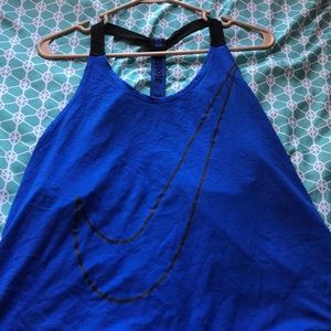 Royal Blue and Black Nike Shirt with stripes