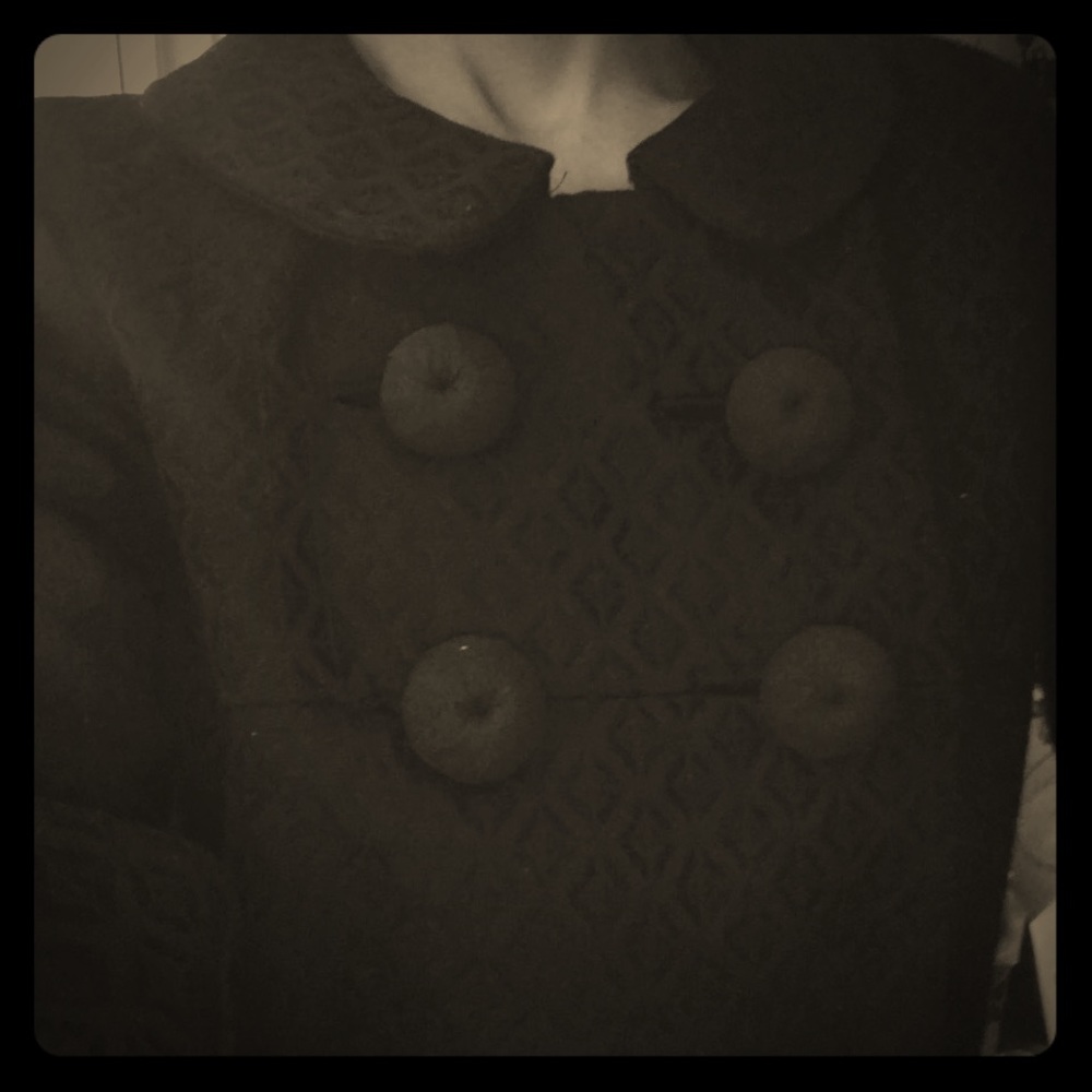 Car pea  Coat  Black Breakfast at Tiffanys style