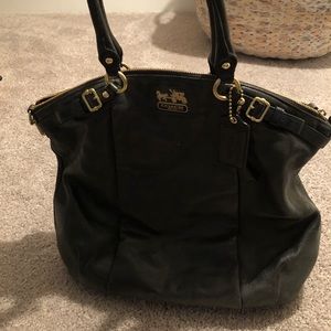 Large authentic black Coach bag