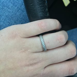 Silver pandora ring size 5