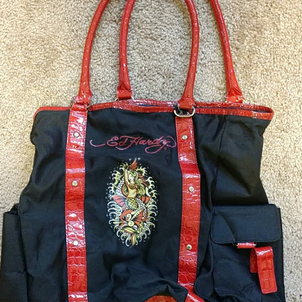 Ed hardy tote bag
