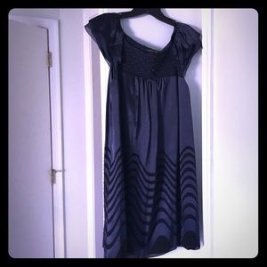 BCBG Max Azria Navy Babydoll Dress