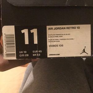 Powder blue Jordan 10