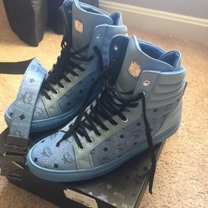 MCM Visetos Blue Tennis shoes
