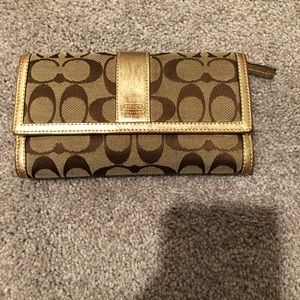 Large authentic Coach wallet