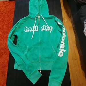 6/$20 Junior's Hollister zip-up sweatshirt