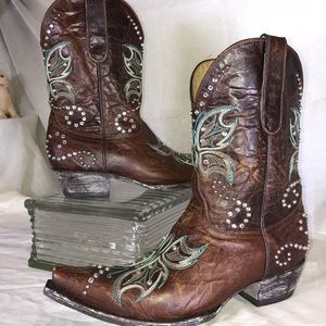 Yippee Ki Yay Old Gringo Butterfly Studded Boots