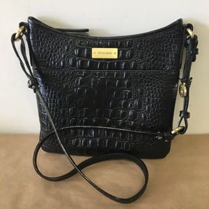 Brahmin Jody Black Melbourne Leather Crossbody Bag