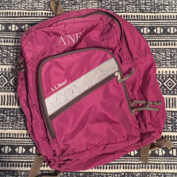 ll bean backpack initials