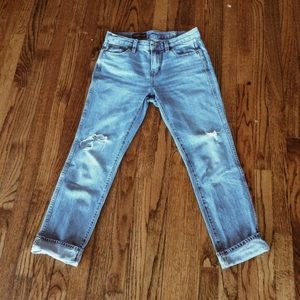 J. Crew "broken in" boyfriend jeans size 26