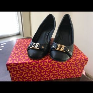 Tory Burch Black Ambrose 65mm Wedge
