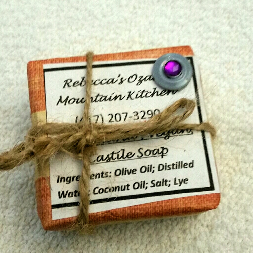 All-Natural Peppermint Castile Soap 4 bars