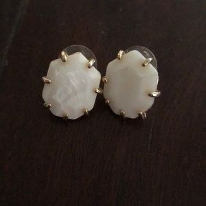 White Kendra Scott studs