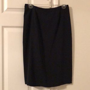 Navy pencil skirt