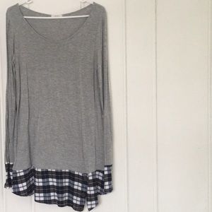 Unique Mon Anni cute long sleeve shirt dress.