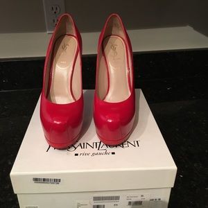 YSL Tribute Two  Red Patent Leather