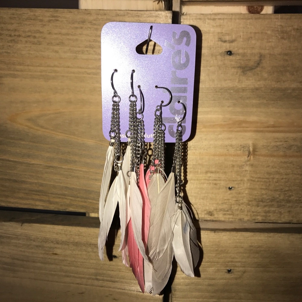 Set of Feather Earrings