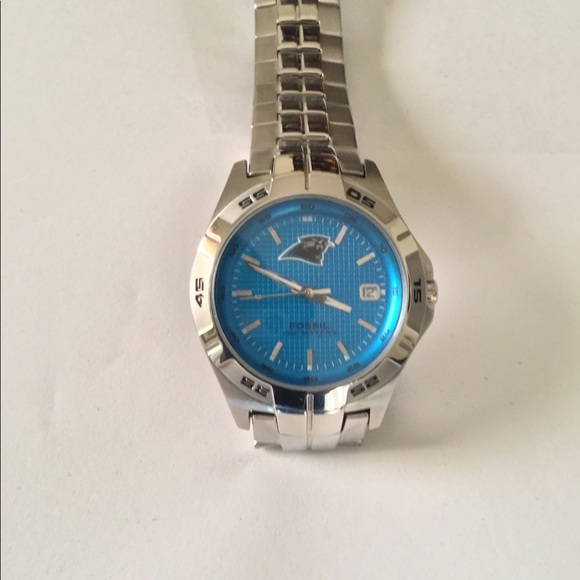 Men’s Carolina Panthers Watch by fossil - Picture 1 of 3