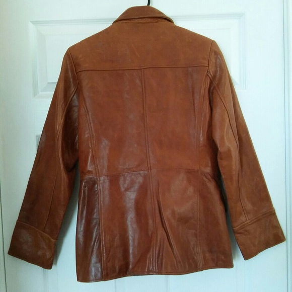 Mossimo Brown Leather Jacket - Picture 3 of 4